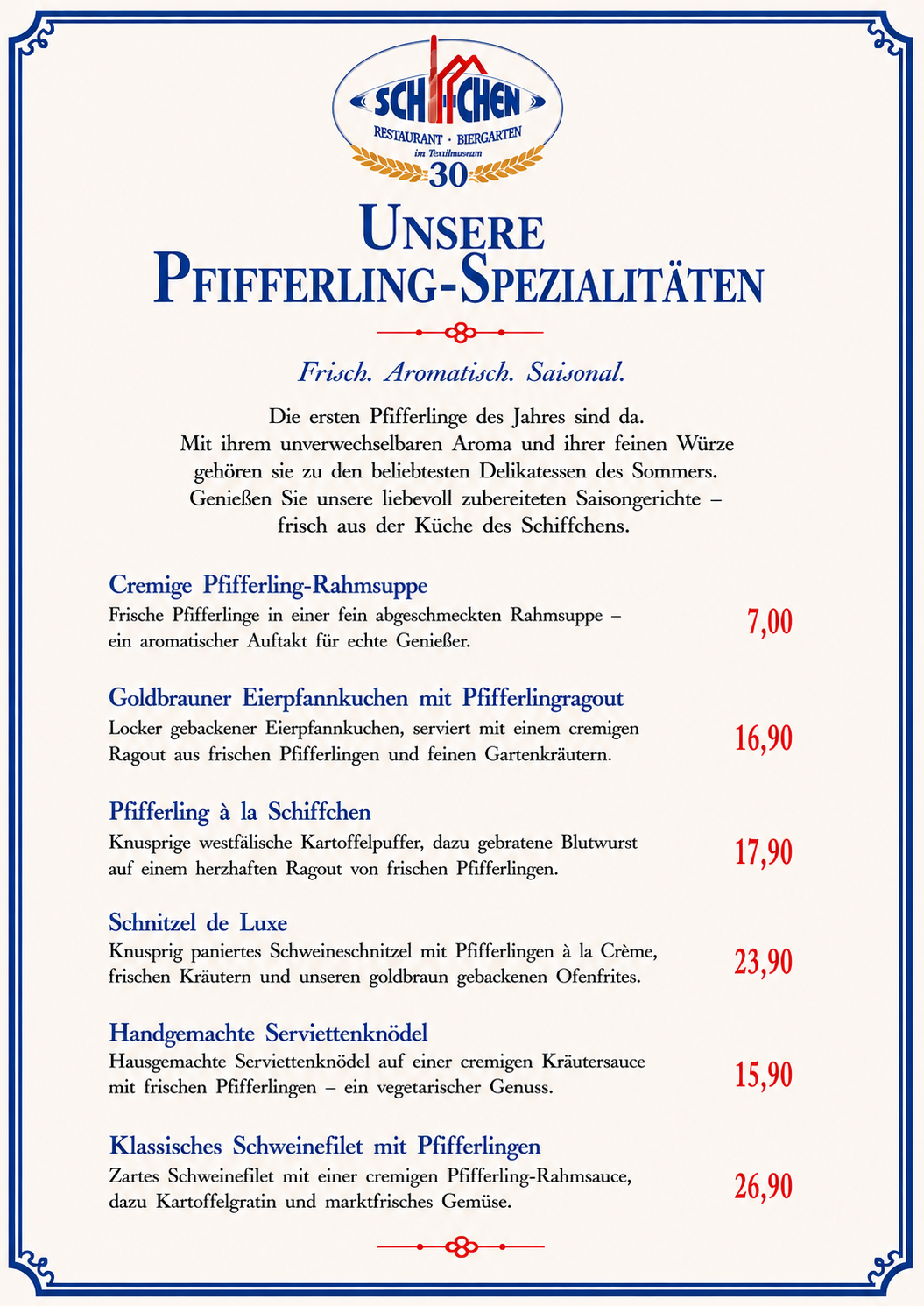 Pfifferling-Karte 2026
